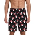 thumbnail image 1 of Bixox Men's Cartoon Mushroom printed lightweight casual shorts, soft sleep shorts with pockets., 1 of 5