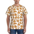 thumbnail image 1 of Bixox Men's Christmas Elements Printed Short Sleeve Skinny Athletic T-Shirt, 1 of 6