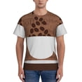 thumbnail image 1 of Bixox Men's Coffee Cafe Cup Printed Short Sleeve Skinny Athletic T-Shirt, 1 of 6
