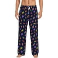 thumbnail image 1 of Bixox Men's Colorful Insects Patterned Pajama Pants with Pockets Lounge Clothes for Home, 1 of 5
