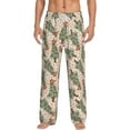 thumbnail image 1 of Bixox Men's Cowboy Christmas Trees Patterned Pajama Pants with Pockets Lounge Clothes for Home, 1 of 5