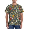 thumbnail image 1 of Bixox Men's Cute Animal Forest Printed Short Sleeve Skinny Athletic T-Shirt, 1 of 6