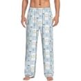 thumbnail image 1 of Bixox Men's Cute Cat Patterned Pajama Pants with Pockets Lounge Clothes for Home, 1 of 5