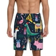 thumbnail image 1 of Bixox Men's Cute Funny Animals printed lightweight casual shorts, soft sleep shorts with pockets., 1 of 7