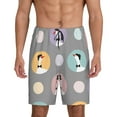 thumbnail image 1 of Bixox Men's Cute Geese printed lightweight casual shorts, soft sleep shorts with pockets., 1 of 7