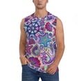 thumbnail image 1 of Bixox Men's Cute Nautical Printed Shirt Sleeveless Fitness Tank Top-3X-Large, 1 of 7