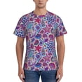 thumbnail image 1 of Bixox Men's Cute Nautical Printed Short Sleeve Skinny Athletic T-Shirt, 1 of 6