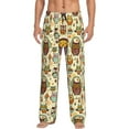 thumbnail image 1 of Bixox Men's Cute Owls Patterned Pajama Pants with Pockets Lounge Clothes for Home, 1 of 5