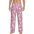 thumbnail image 1 of Bixox Men's Cute Rabbit Patterned Pajama Pants with Pockets Lounge Clothes for Home, 1 of 5