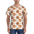 thumbnail image 1 of Bixox Men's Cute Squirrel Printed Short Sleeve Skinny Athletic T-Shirt, 1 of 6