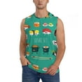 thumbnail image 1 of Bixox Men's Cute Sushi Printed Shirt Sleeveless Fitness Tank Top-3X-Large, 1 of 7