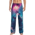 thumbnail image 1 of Bixox Men's DJ Panda Hot Air Balloon Patterned Pajama Pants with Pockets Lounge Clothes for Home, 1 of 5