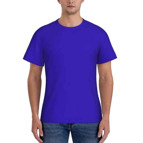 Bixox Men's Darkblue Printed Short Sleeve Skinny Athletic T-Shirt