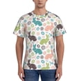 thumbnail image 1 of Bixox Men's Easter Rabbit Printed Short Sleeve Skinny Athletic T-Shirt, 1 of 6
