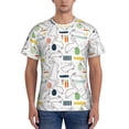 thumbnail image 1 of Bixox Men's Easter Rabbit Printed Short Sleeve Skinny Athletic T-Shirt, 1 of 6