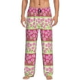 Bixox Men's Flowers Patterned Pajama Pants with Pockets Lounge Clothes