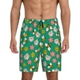 thumbnail image 1 of Bixox Men's Flying Bees printed lightweight casual shorts, soft sleep shorts with pockets., 1 of 7