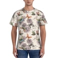 thumbnail image 1 of Bixox Men's Flying Butterflies-1 Printed Short Sleeve Skinny Athletic T-Shirt, 1 of 6
