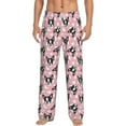 thumbnail image 1 of Bixox Men's French Bulldog Patterned Pajama Pants with Pockets Lounge Clothes for Home, 1 of 1