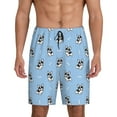 thumbnail image 1 of Bixox Men's French Bulldog Puppy printed lightweight casual shorts, soft sleep shorts with pockets., 1 of 7