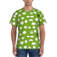 thumbnail image 1 of Bixox Men's Funny Sheep Doing Yoga Printed Short Sleeve Skinny Athletic T-Shirt, 1 of 6
