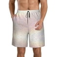 thumbnail image 1 of Bixox Men's Glitter Light Pearl printing Casual Classic Fit Short Summer Beach Shorts, 1 of 6