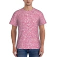 thumbnail image 1 of Bixox Men's Glitter Printed Short Sleeve Skinny Athletic T-Shirt, 1 of 6