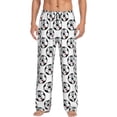 thumbnail image 1 of Bixox Men's Happy Football Patterned Pajama Pants with Pockets Lounge Clothes for Home, 1 of 5
