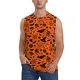 thumbnail image 1 of Bixox Men's Happy Halloween 6 Printed Shirt Sleeveless Fitness Tank Top-3X-Large, 1 of 7