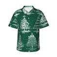 thumbnail image 1 of Bixox Men's Hawaiian Shirts Men's Christmas Trees Print Short-Sleeve Shirt-X-Large, 1 of 8