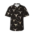 thumbnail image 1 of Bixox Men's Hawaiian Shirts Men's Cow Skulls Print Short-Sleeve Shirt-3X-Large, 1 of 8