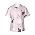 thumbnail image 1 of Bixox Men's Hawaiian Shirts Men's Cute Panda Print Short-Sleeve Shirt-Medium, 1 of 8