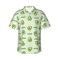 thumbnail image 1 of Bixox Men's Hawaiian Shirts Men's Green Avocado Print Short-Sleeve Shirt-3X-Large, 1 of 8