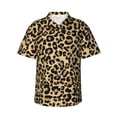 thumbnail image 1 of Bixox Men's Hawaiian Shirts Men's Leopard Print Print Short-Sleeve Shirt-3X-Large, 1 of 8