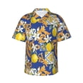 thumbnail image 1 of Bixox Men's Hawaiian Shirts Men's Sicilian Style Print Short-Sleeve Shirt-X-Large, 1 of 8