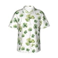 thumbnail image 1 of Bixox Men's Hawaiian Shirts Men's St Patrick's Day3 Print Short-Sleeve Shirt-X-Large, 1 of 8