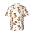 thumbnail image 1 of Bixox Men's Hawaiian Shirts Men's Tigers go in for Sports Print Short-Sleeve Shirt-Small, 1 of 8