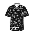 thumbnail image 1 of Bixox Men's Hawaiian Shirts Men's Travel The World Print Short-Sleeve Shirt-XX-Large, 1 of 8