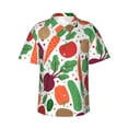 thumbnail image 1 of Bixox Men's Hawaiian Shirts Men's Vegetables Print Short-Sleeve Shirt-3X-Large, 1 of 8