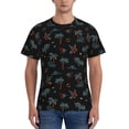 thumbnail image 1 of Bixox Men's Hawaiian Style Printed Short Sleeve Skinny Athletic T-Shirt, 1 of 6