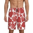Bixox Men's Hearts printed lightweight casual shorts, soft sleep shorts