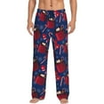 thumbnail image 1 of Bixox Men's Hot Cocoa Snowflake Mittens Patterned Pajama Pants with Pockets Lounge Clothes for Home, 1 of 5