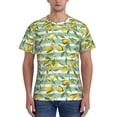 thumbnail image 1 of Bixox Men's Lemon Printed Short Sleeve Skinny Athletic T-Shirt, 1 of 6