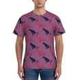 thumbnail image 1 of Bixox Men's Leopard Print Printed Short Sleeve Skinny Athletic T-Shirt, 1 of 6