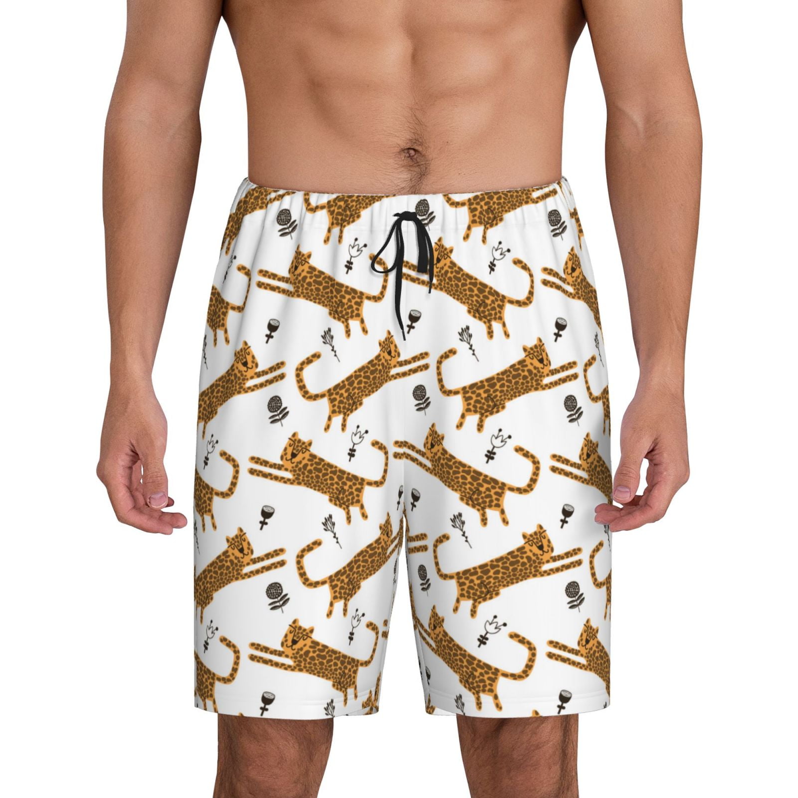 Neon Leopard Men's Shorts