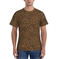 thumbnail image 1 of Bixox Men's Leopard Printed Short Sleeve Skinny Athletic T-Shirt, 1 of 6