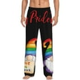 thumbnail image 1 of Bixox Men's Lgbt Gnome Patterned Pajama Pants with Pockets Lounge Clothes for Home, 1 of 5