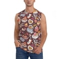 thumbnail image 1 of Bixox Men's Love Heart Printed Shirt Sleeveless Fitness Tank Top-Medium, 1 of 5