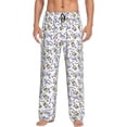 thumbnail image 1 of Bixox Men's Monkey Submarine Captain Patterned Pajama Pants with Pockets Lounge Clothes for Home, 1 of 5