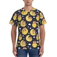 thumbnail image 1 of Bixox Men's Moon Bear Printed Short Sleeve Skinny Athletic T-Shirt, 1 of 6